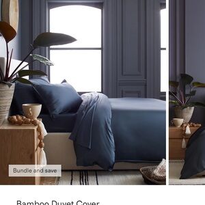 Quince Bamboo Duvet Cover - Nightfall